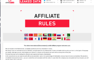 lockbit affiliate rules